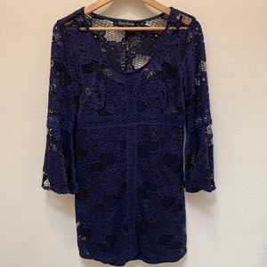 Lace long sleeve dress